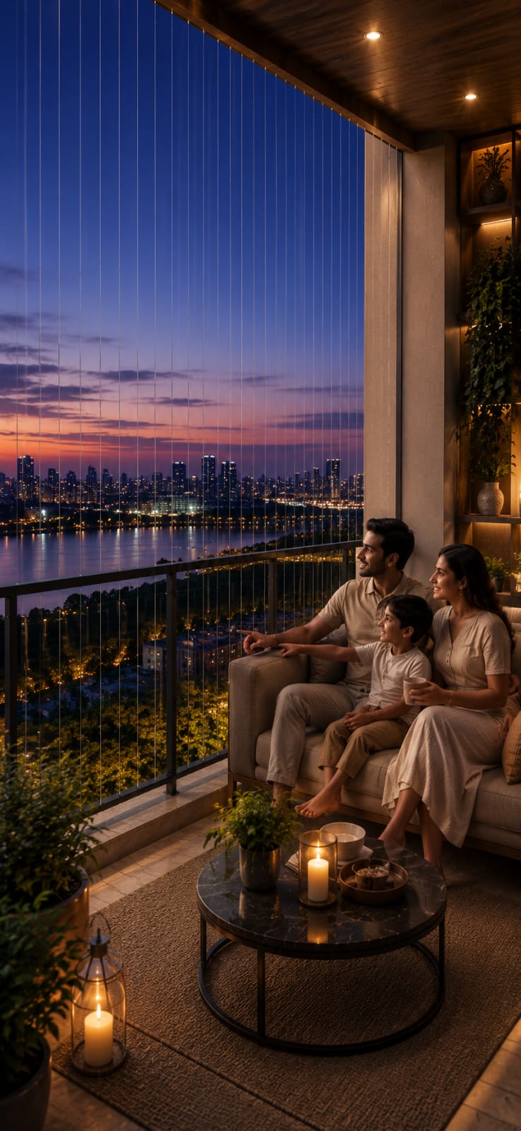 Invisible Grills Balcony Safety